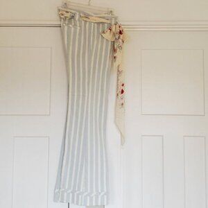 Nanette Lepore Light Blue Low Rise Women’s Long Trousers. Size 10